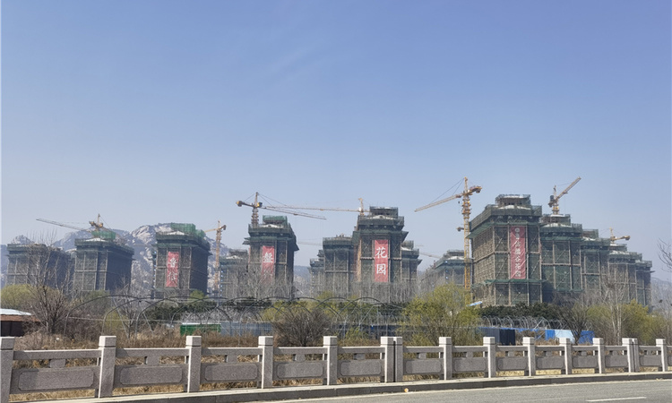 鲁信盤谷花园施工进度图