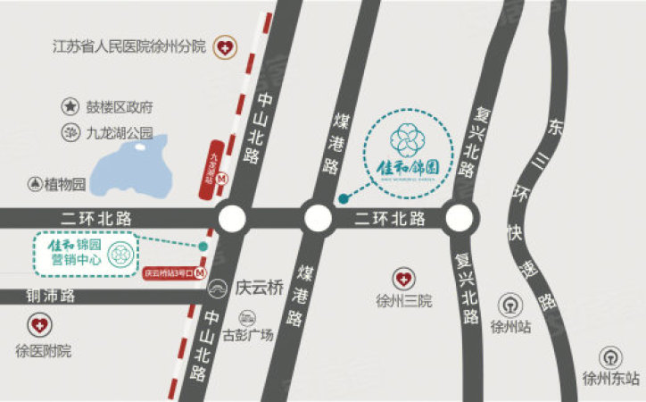 佳和锦园交通图