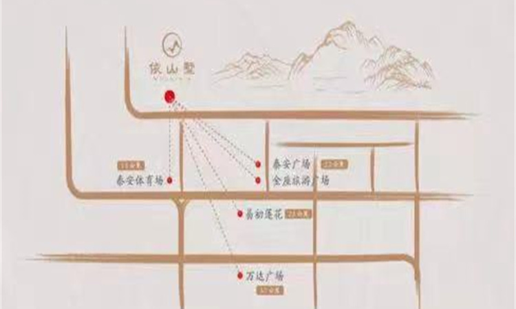 依山墅交通图