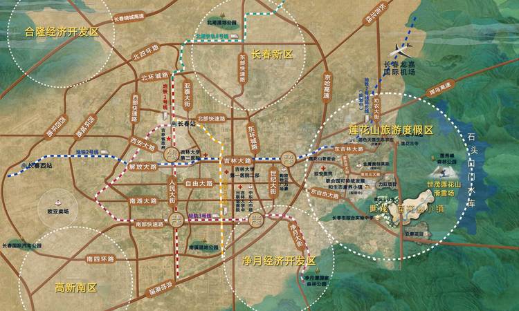 世茂四季莲花山小镇交通图