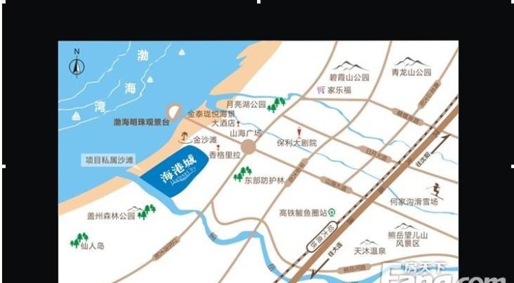 营口万科海港城交通图