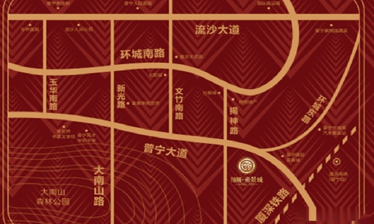 帝景城交通图