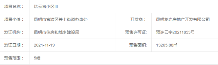 龙光·玖云台楼盘证照
