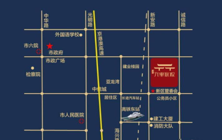 金秋九里庭院三期·耘璟交通图