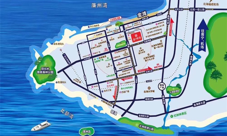 金滩郡交通图
