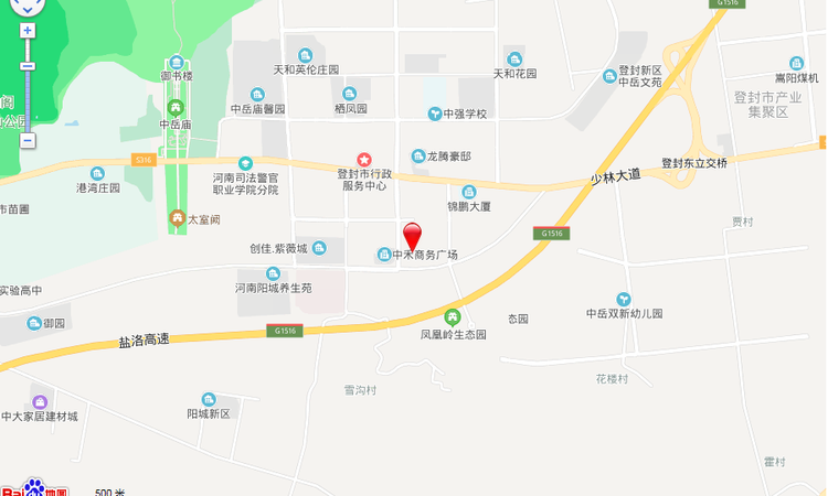 登封正商城交通图
