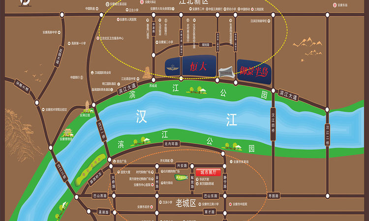 安康恒大御景半岛交通图