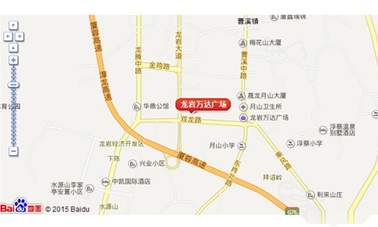 龙岩万达广场交通图