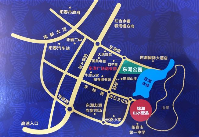 锦湖·山水壹品交通图