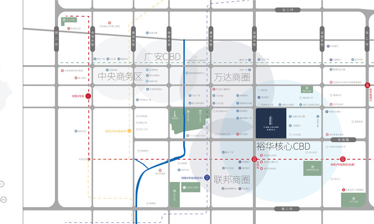 东创中心交通图