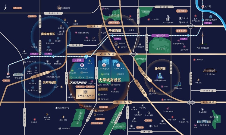 金地藝墅家·风华印交通图