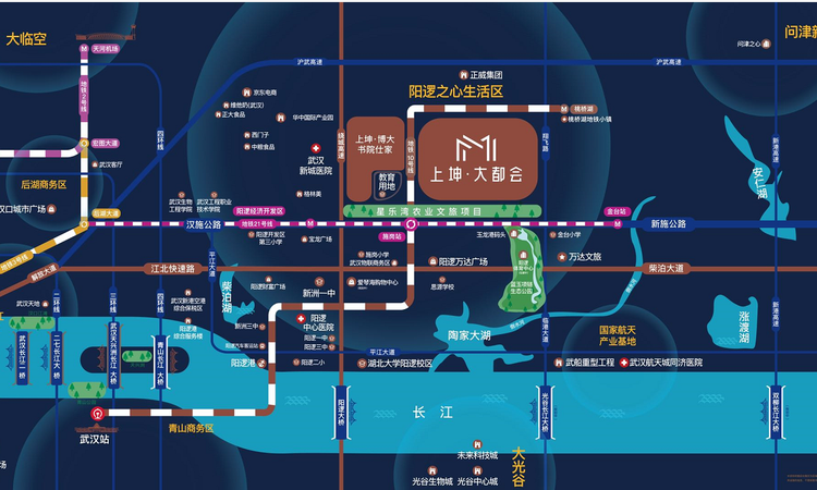 上坤大都会交通图