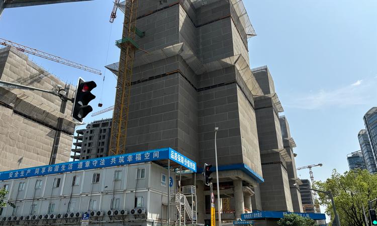 陆家嘴太古源源邸施工进度图