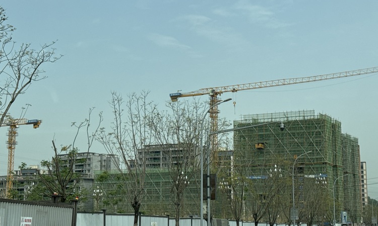 招商·渝天府施工进度图