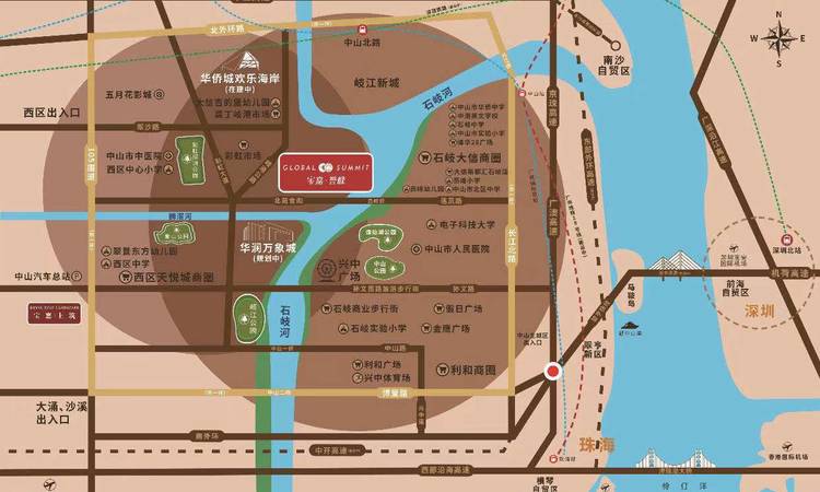 宝嘉誉峰交通图