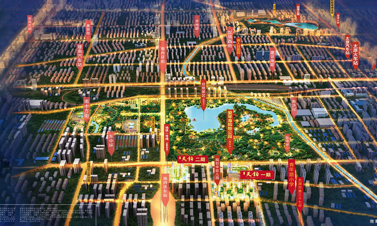 太原天铂周边配套图