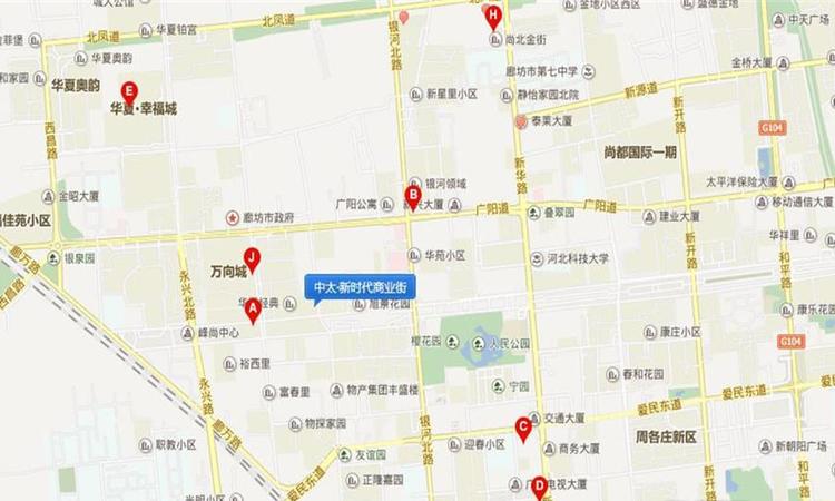 中太·新时代商业街交通图