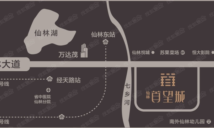 仙林首望城交通图