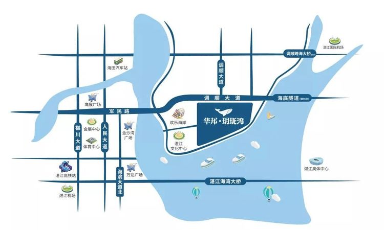 华邦·玥珑湾交通图