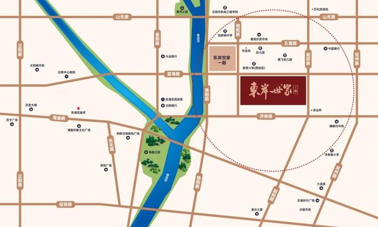 东岸世家交通图