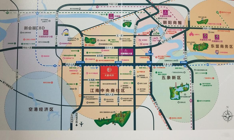 天健和府交通图