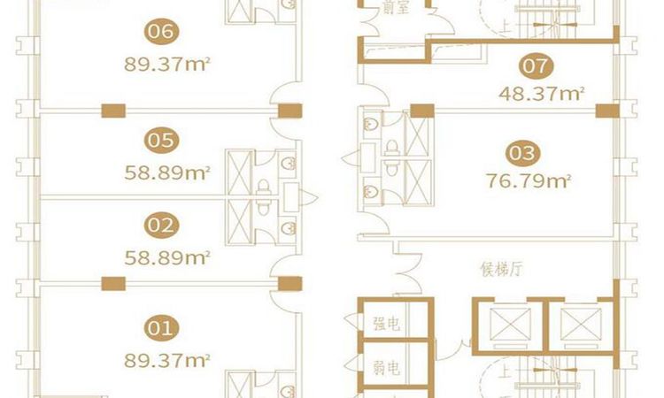 联合大厦楼层平面图