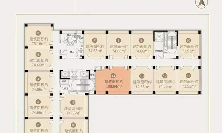 朝曦荟楼层平面图