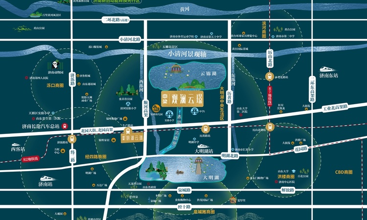 中梁观澜云璟交通图