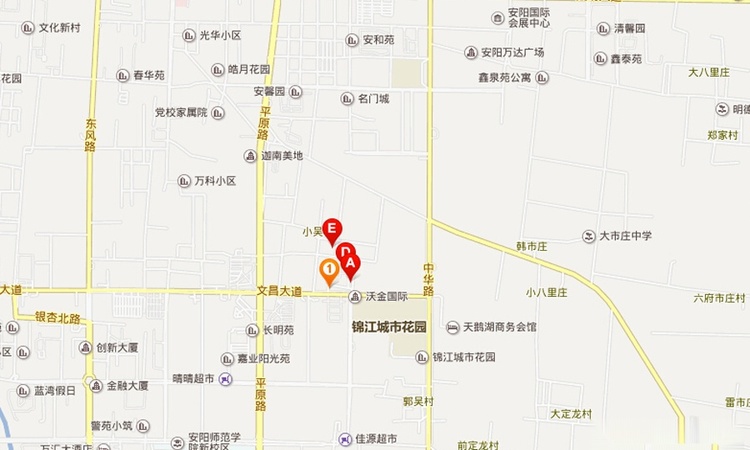 建业森林半岛二期交通图