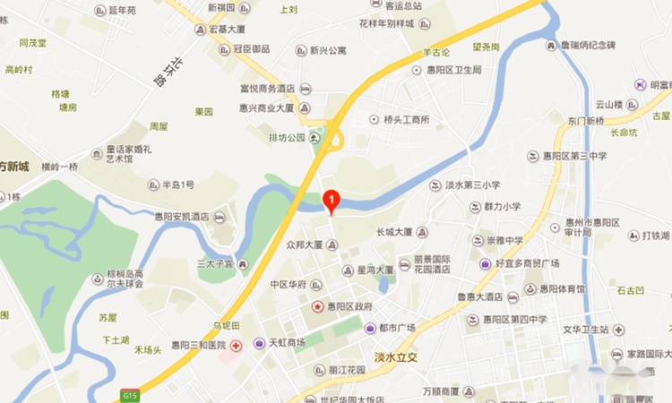 天安珑城交通图
