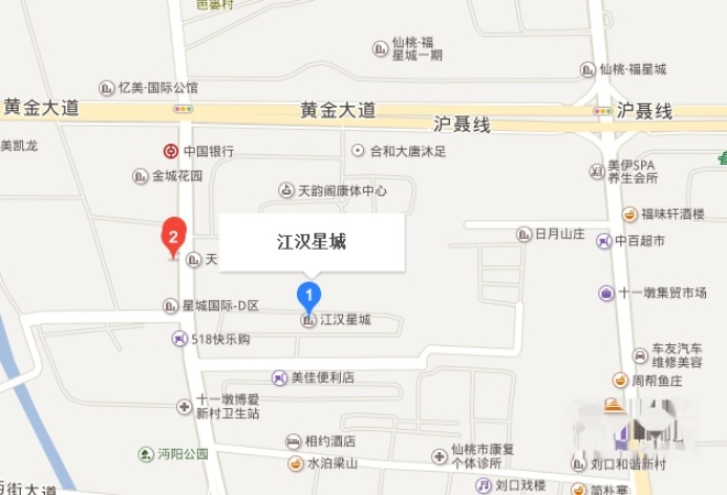 汉江广场·国际城交通图