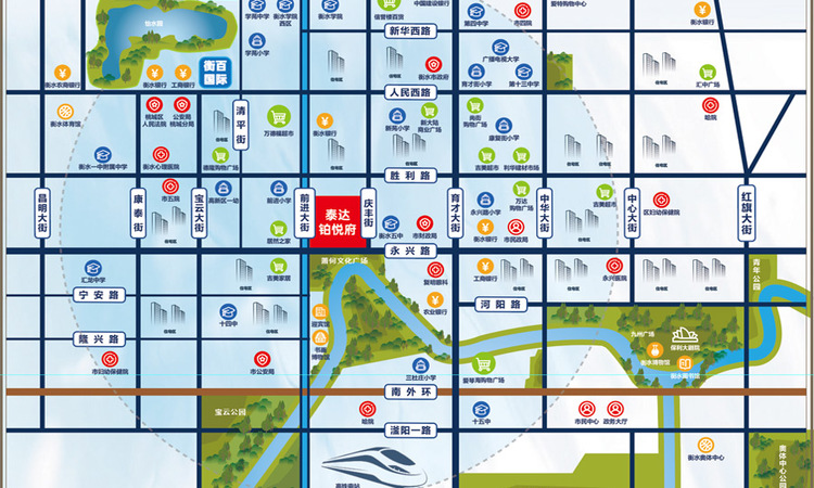 泰达·铂悦府交通图