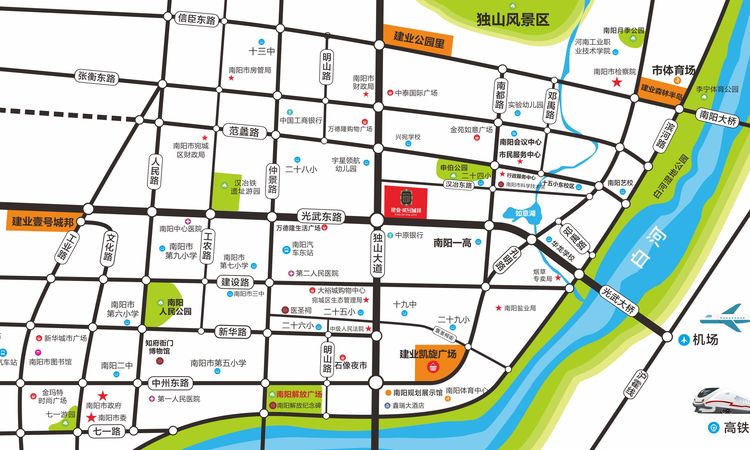 建业贰号城邦交通图