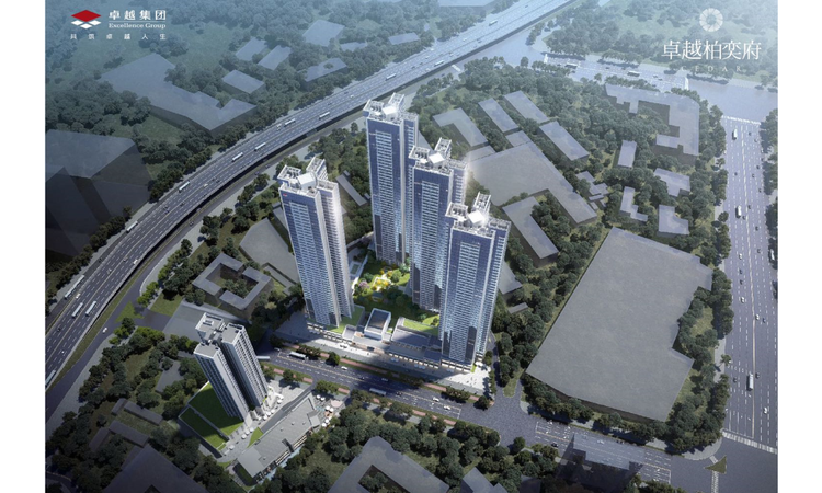 卓越柏奕府交通图