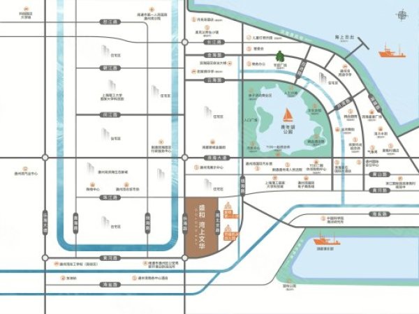 盛和湾上文华交通图