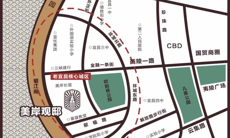 美岸观邸交通图