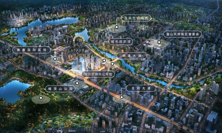 天府星耀湾交通图