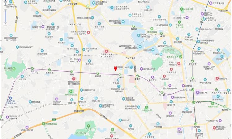 融创春城書院交通图