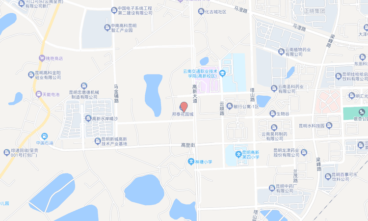 邦泰花园城交通图