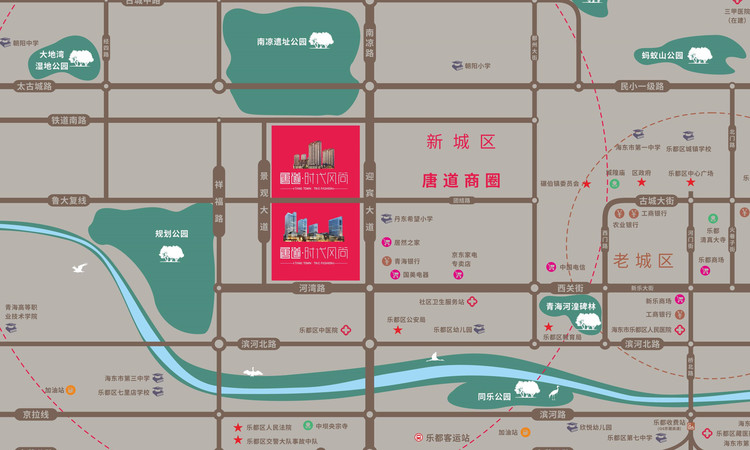 唐道时代风尚交通图