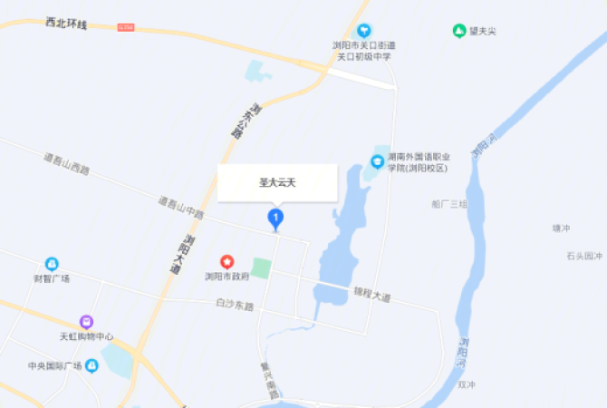 圣大云天交通图