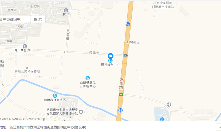 西投横创商务中心交通图