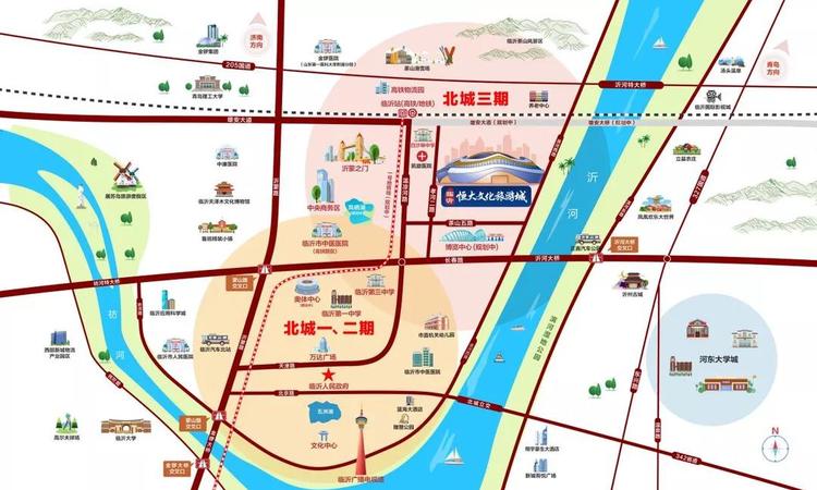 临沂天元文化旅游城交通图