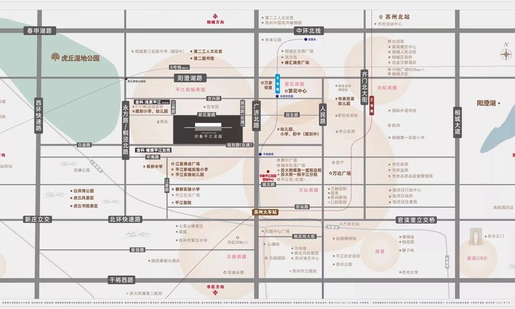 印象平江花园交通图