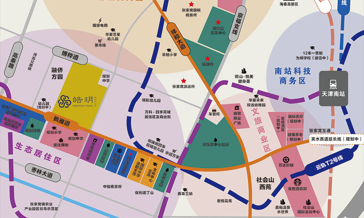 融侨阳光城皓玥交通图