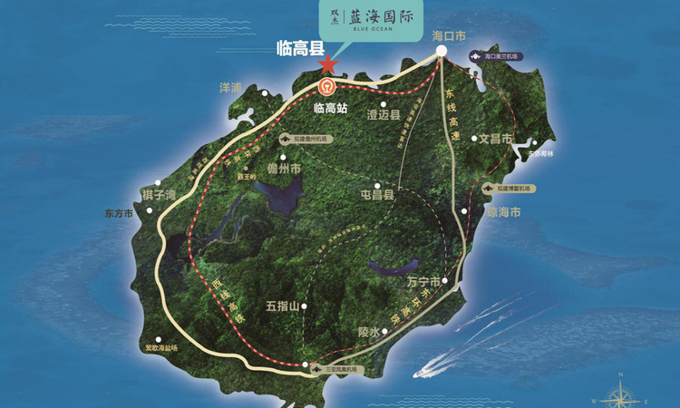 双杰蓝海国际交通图