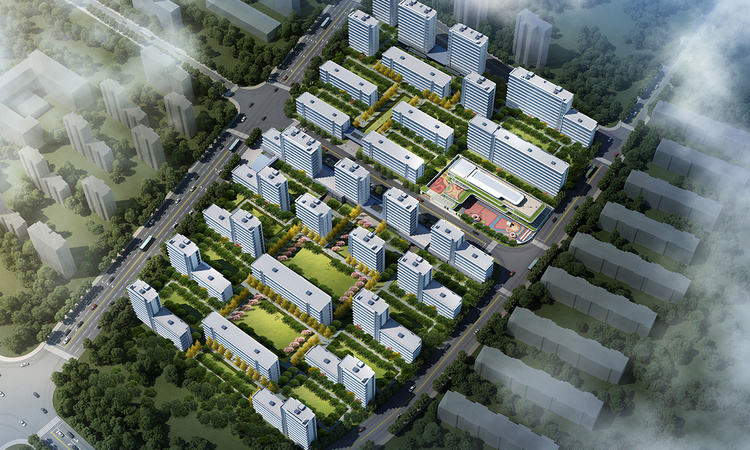 绿城柳岸晓风效果图