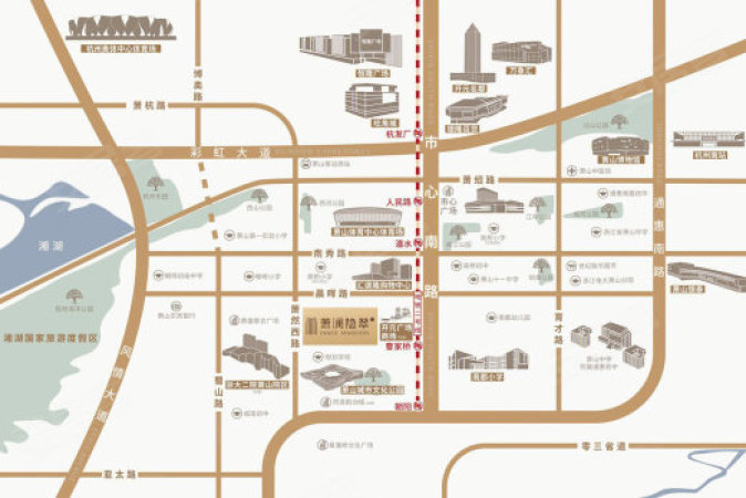 萧澜隐翠轩交通图