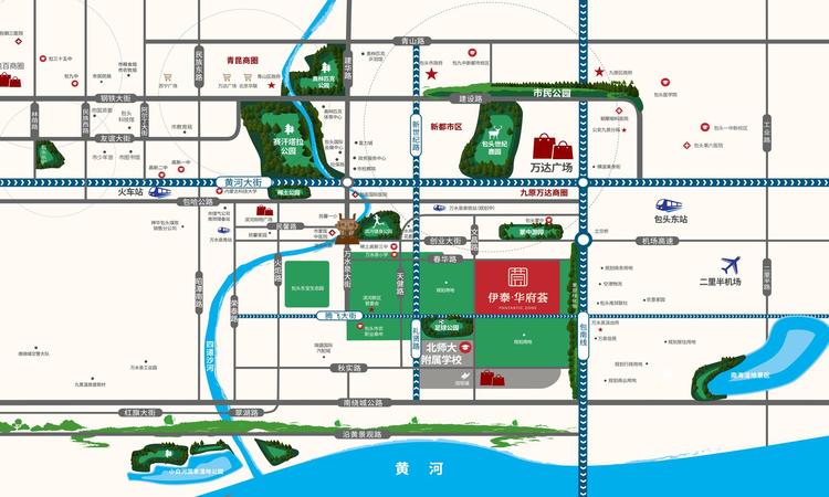  伊泰·华府荟二期交通图