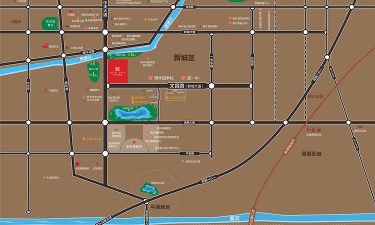 开鸿熙苑交通图